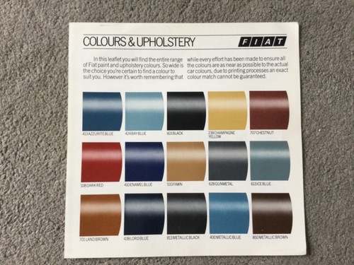 Brochure fiat colori - fiat, e