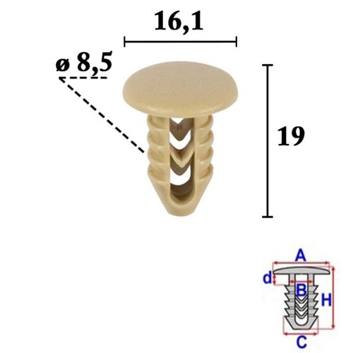 Clip per tappezzeria adatta